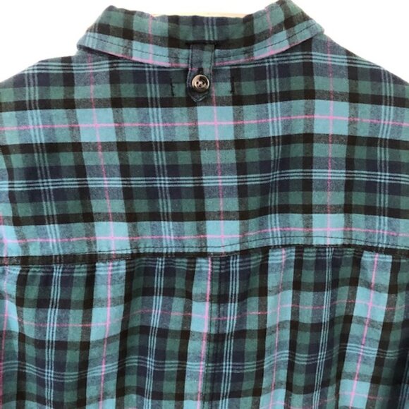 Urban Outfitters BDG Womens Plaid Popover Long Sleeve Shirt Small - Picture 7 of 9